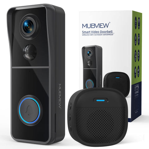 MUBVIEW doorbell camera front view for clear daytime monitoring and visitor awareness.