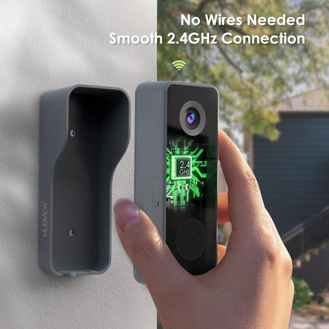 MUBVIEW doorbell chime unit in action delivers audible alerts.