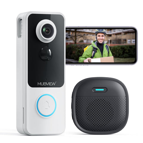 MUBVIEW wireless doorbell front camera for real-time monitoring