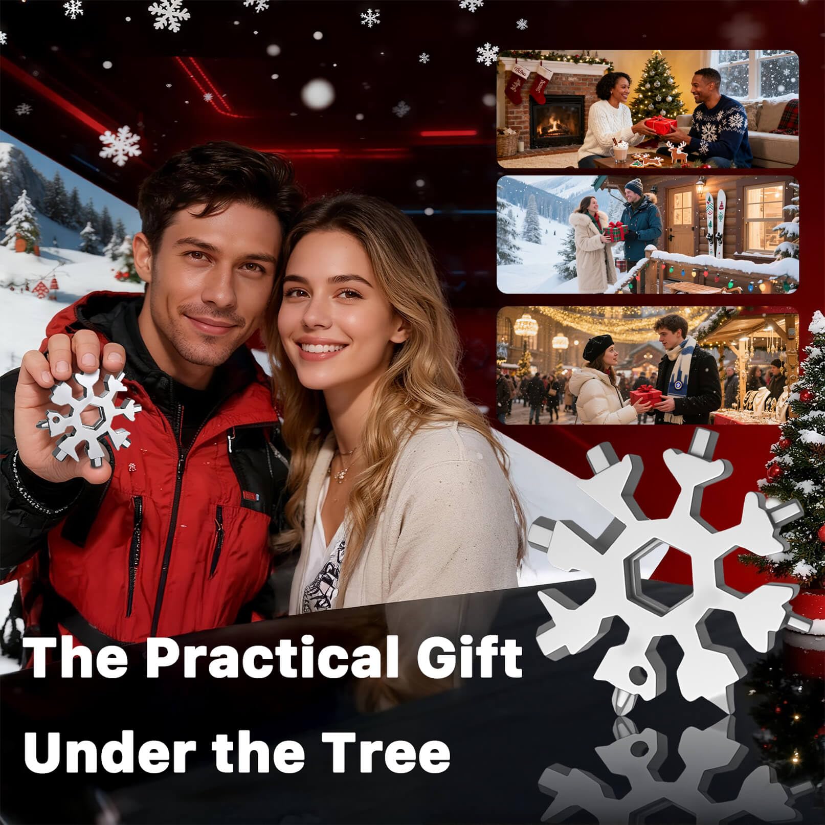 Muclip Snowflake gift-ready packaging suitable for holidays
