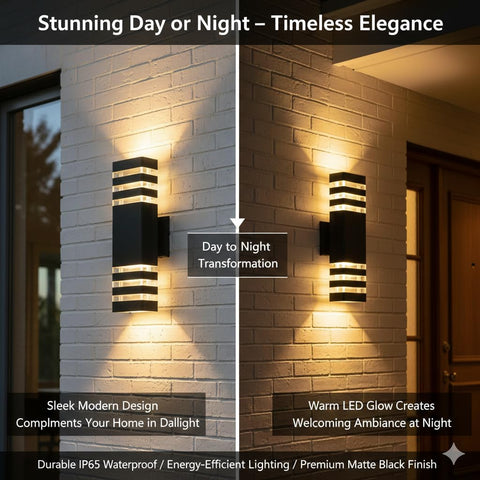 MUCLUD weatherproof square sconce offers durable outdoor lighting