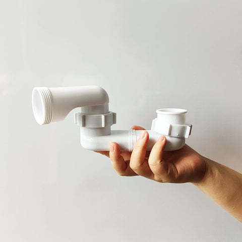Mucol low-profile drain installation for tight spaces