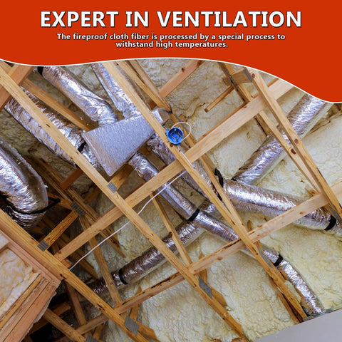 Muctamo duct outdoors with weather-resistant outer layer withstands harsh conditions.