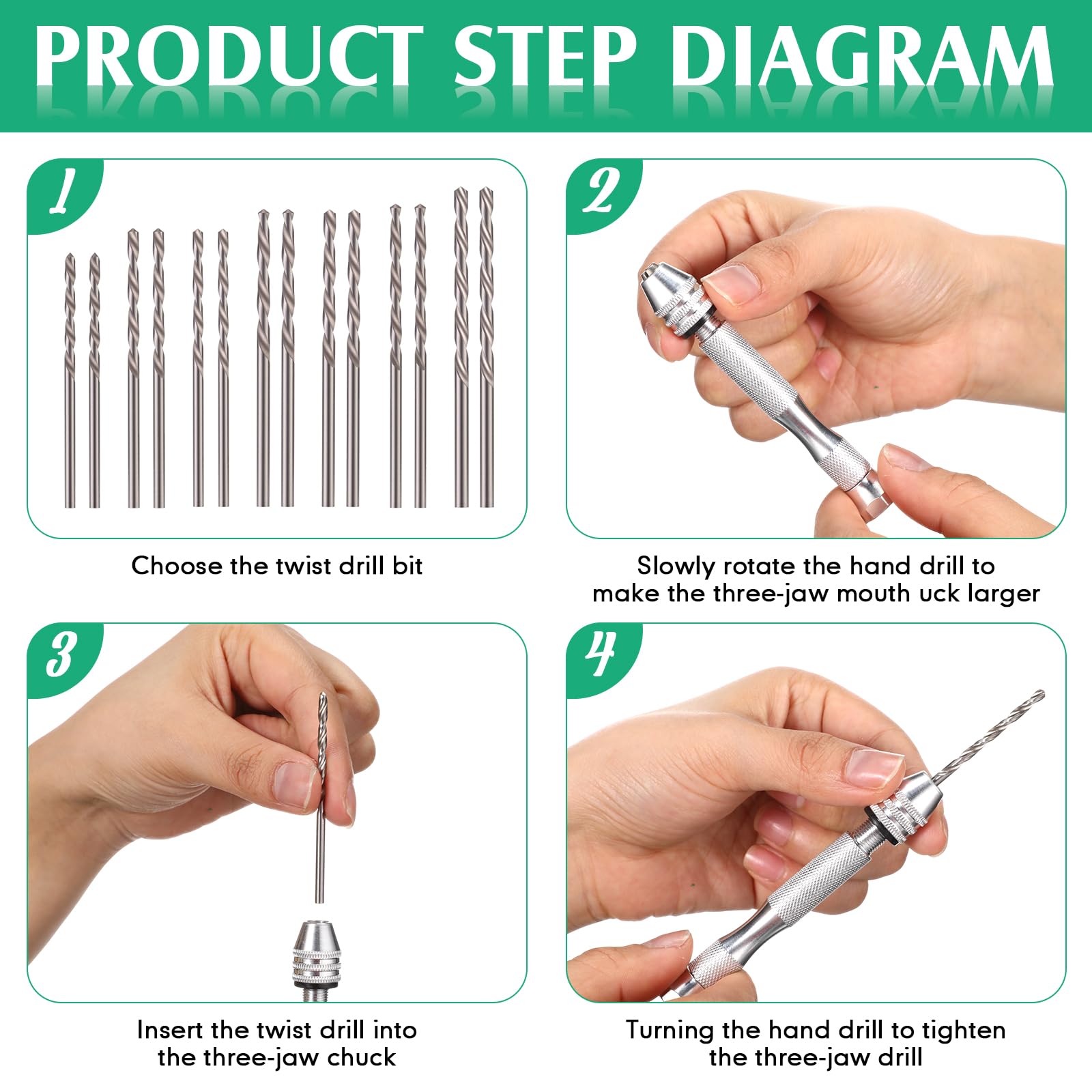 Mudder aluminum alloy pin vise emphasizes sturdy grip and smooth rotation.