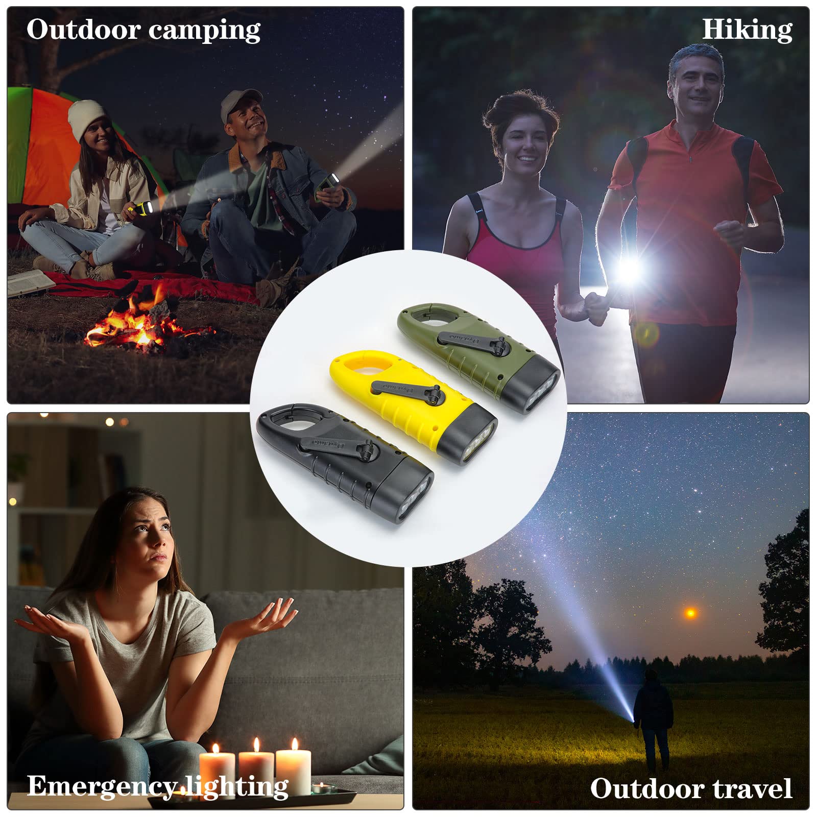 Mudder pocket flashlight for backpack safety during hikes.