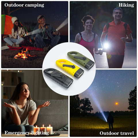 Mudder pocket flashlight for backpack safety during hikes.
