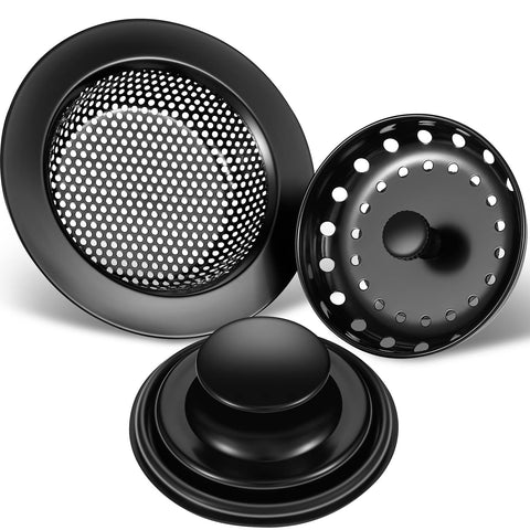 Mudder basket strainer with universal fit catches debris to help prevent clogs