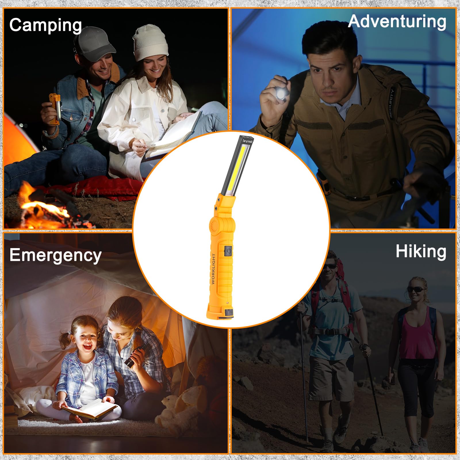 Mudder compact 14.5 cm flashlight fits easily in small spaces.