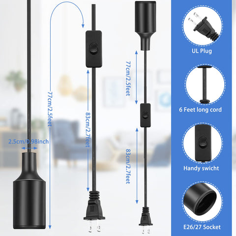 Mudder E26/E27 silicone lamp holder in black for safe, durable sockets.