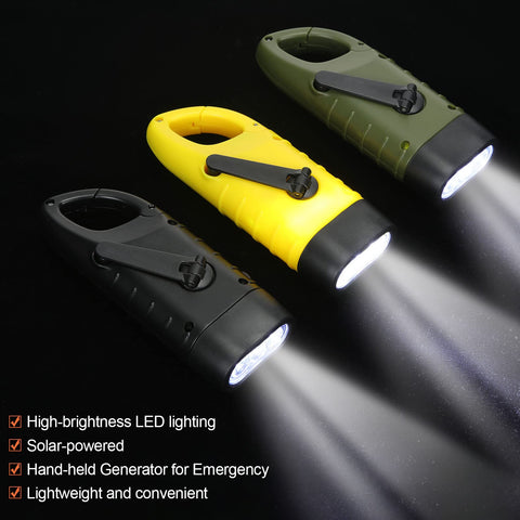 Mudder emergency flashlight with hook, easy to hang on gear.