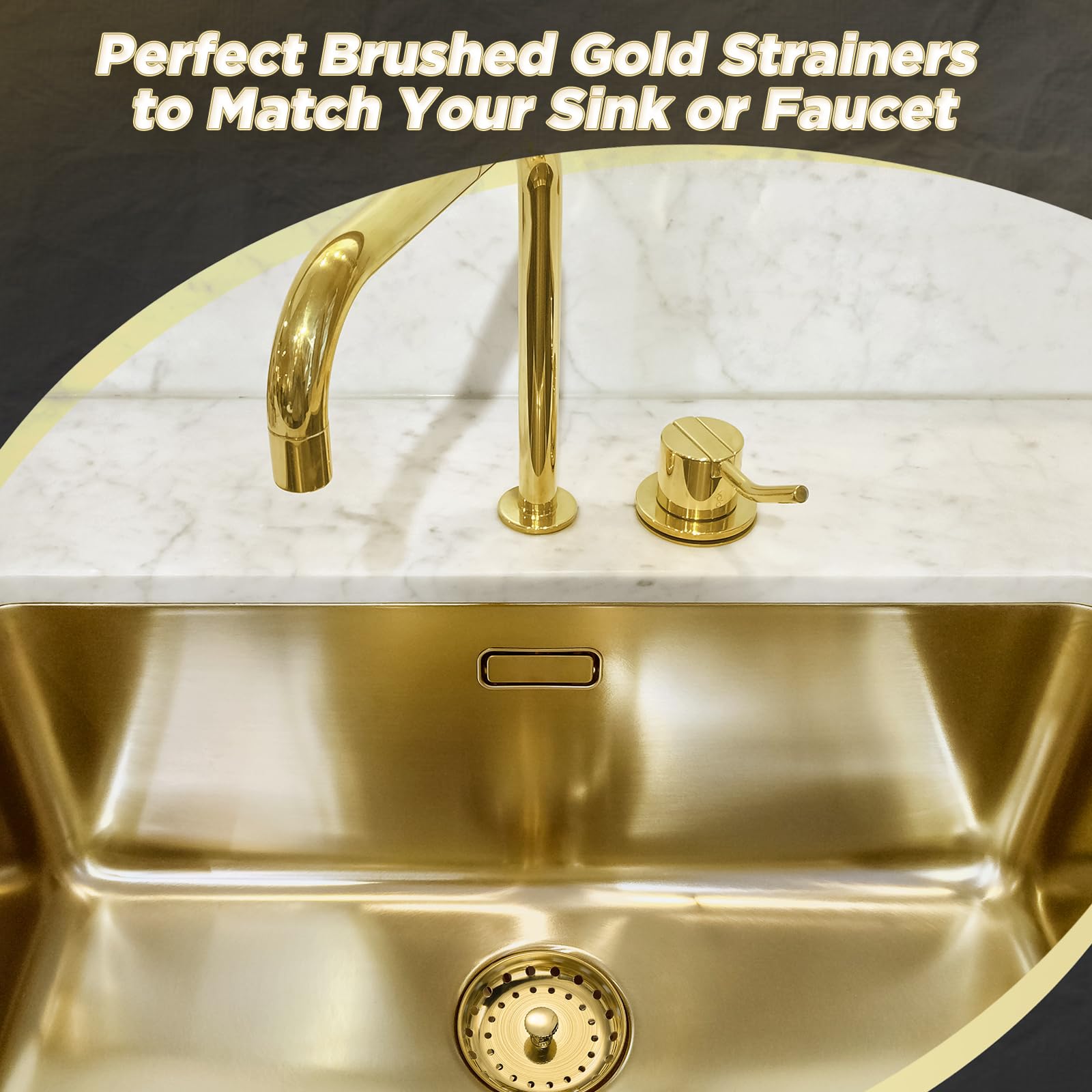 Mudder kitchen solution brushed gold enhances style and function