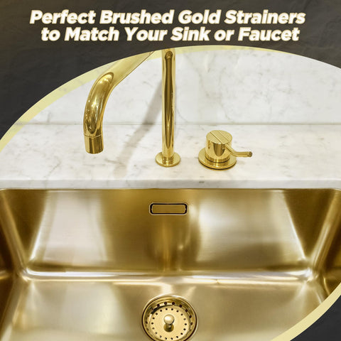 Mudder kitchen solution brushed gold enhances style and function