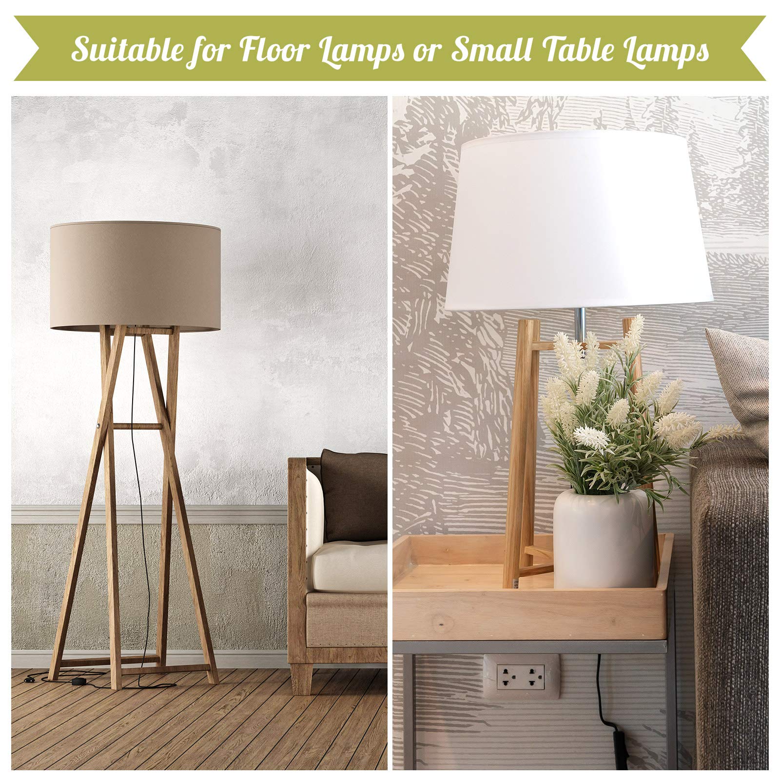 Mudder 3-way socket enables versatile lighting options for table lamps.