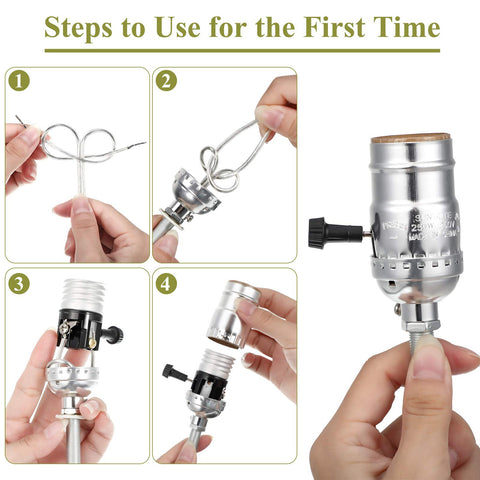 Easy DIY assembly with included instructions supports custom lamp projects.