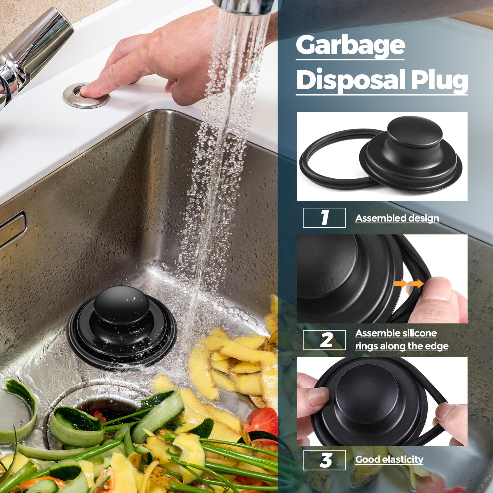 Mudder rustproof stainless steel design resists rust for long-lasting kitchen protection