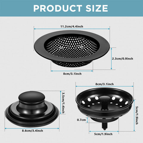 Mudder sink plug stopper with universal fit keeps water in during dishwashing