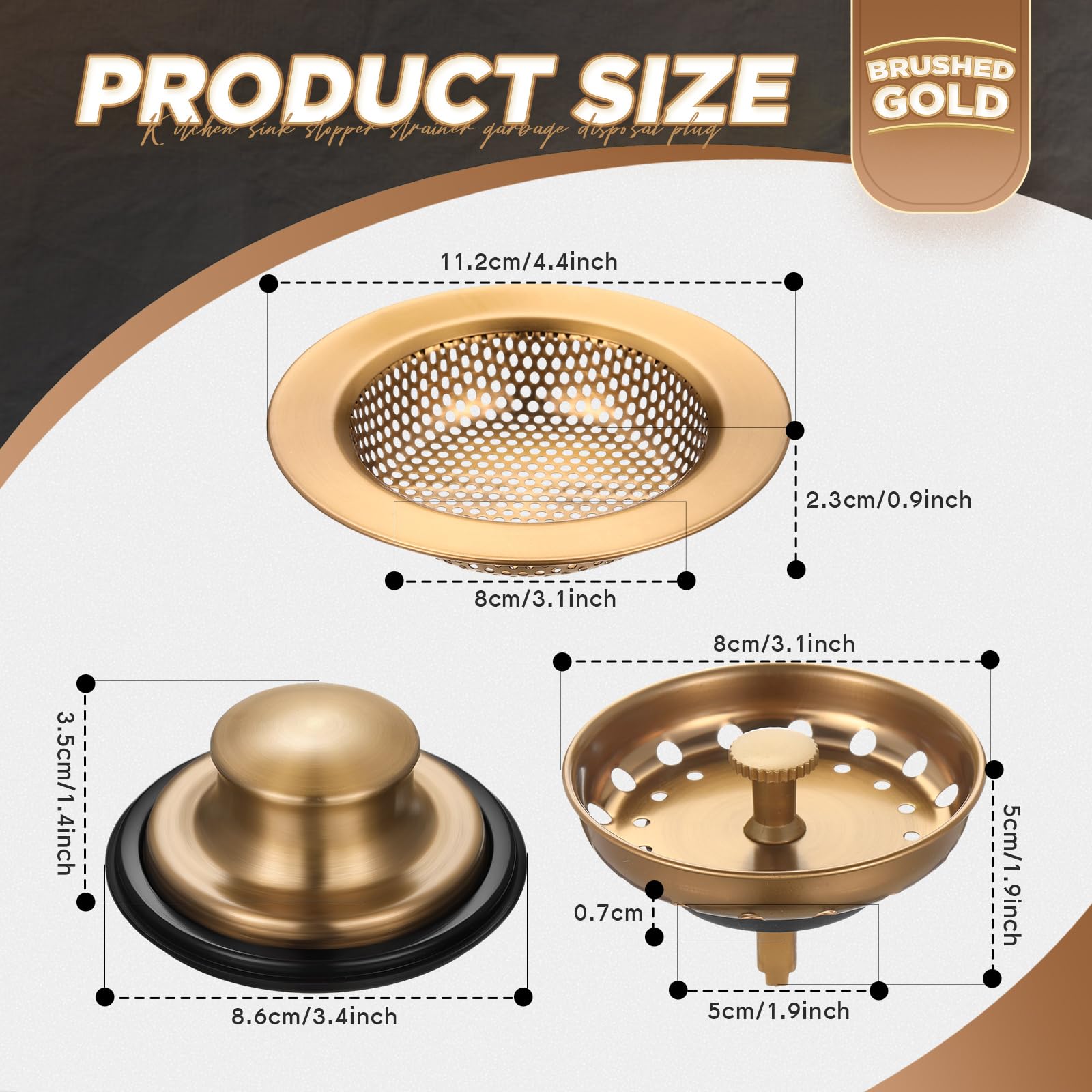 Mudder stopper for garbage disposal enables easy, controlled water flow.