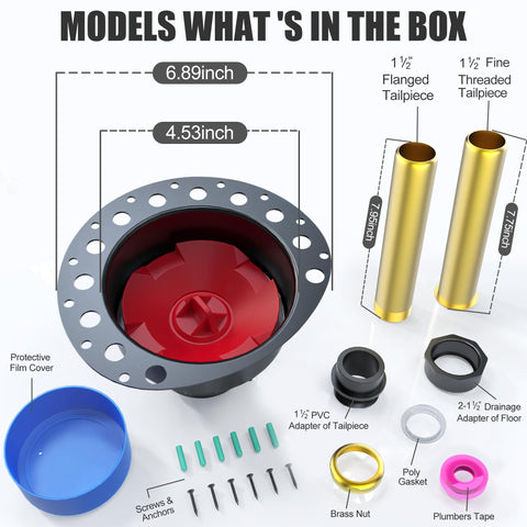 MUDGUD brass-nut-screws-anchors bundle confirms complete mounting hardware.