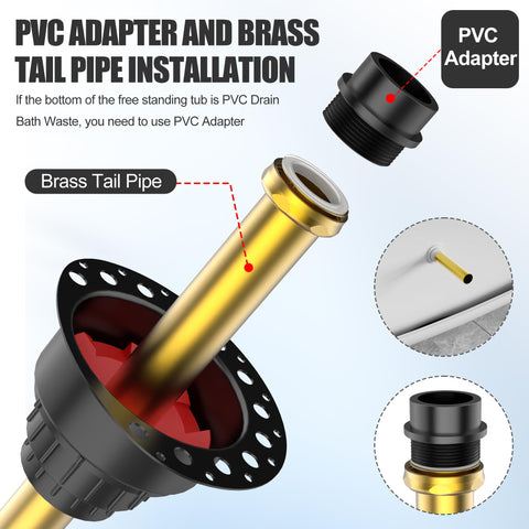 MUDGUD drainage-adapter-2to15 shows standard US plumbing compatibility.