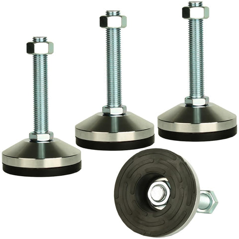 MUHOUZHINANG heavy-duty leveling screw leg with 80 mm base for stable support on uneven floors.