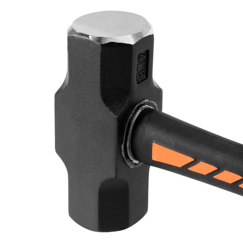 MUKCHAP 12-inch fiberglass handle on a 4 lb sledge hammer for reduced vibration