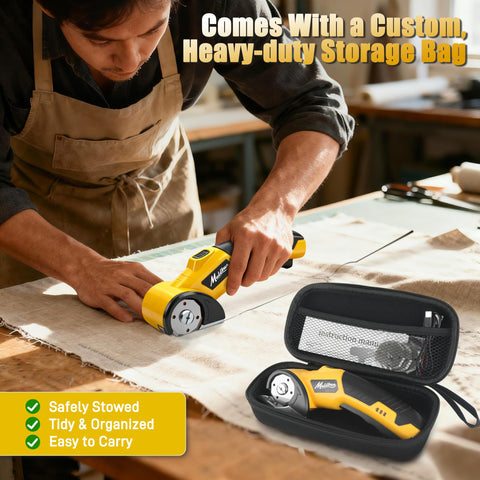 Mulctun bright yellow design stands out on busy job sites.