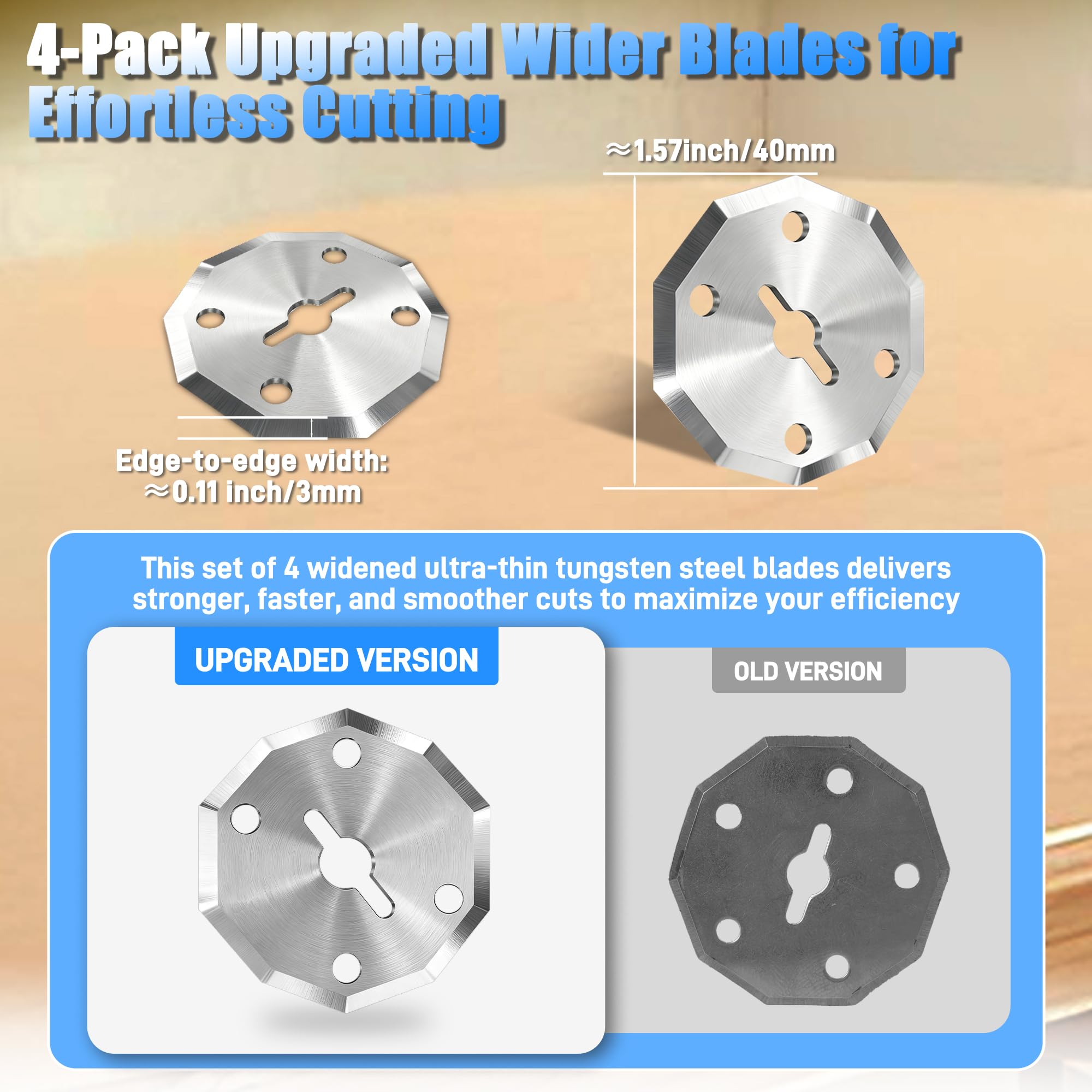 Mulctun cutter with LED light for precision in dim spaces