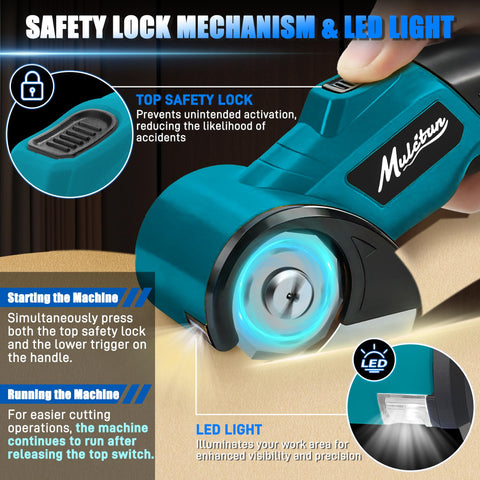 Mulctun self-sharpening blade design maintains sharpness