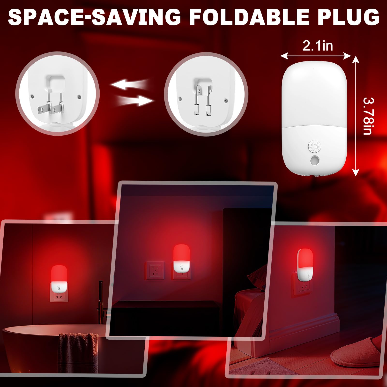 Mulikoya compact collapsible plug fits outlets without blocking neighbors