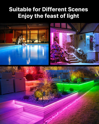 Mulivid remote control makes color and brightness adjustments quick.