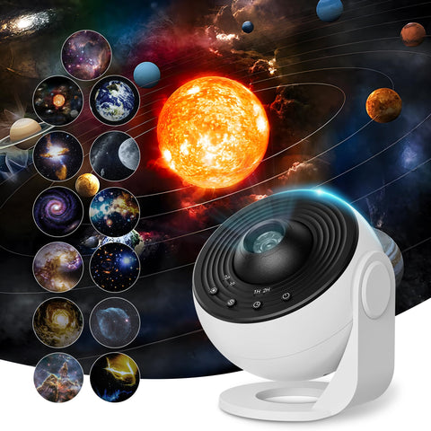 Mulivud Galaxy Projector Pro demonstrates 360° rotation for versatile ceiling projections