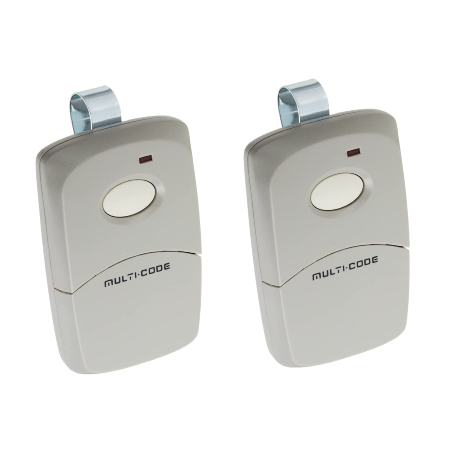 Two-pack Multi-Code 3089 remote for garage door with 300m range.