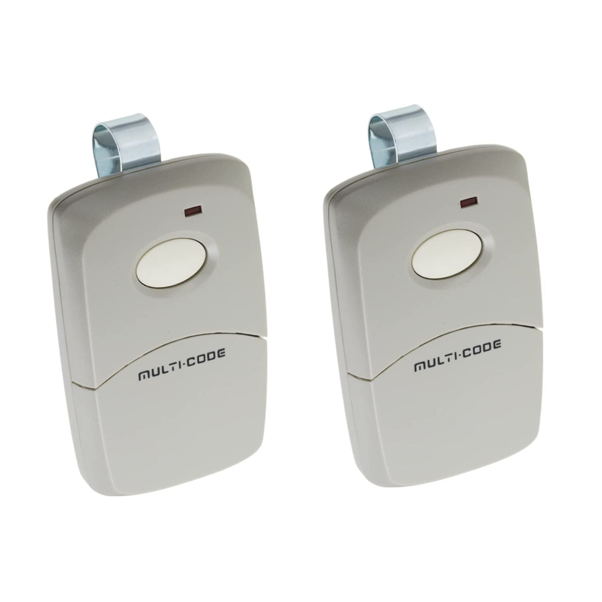 Two-pack Multi-Code 3089 remote for garage door with 300m range.