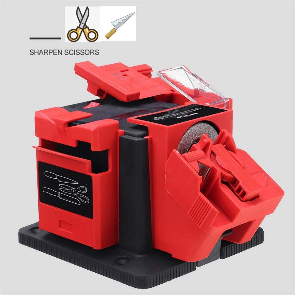 Multitask Sharpener compact footprint fits small workbenches.