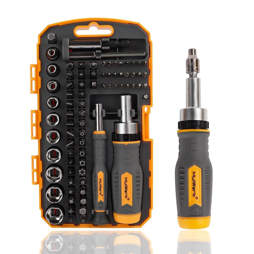 MULWARK 77-piece set with case for quick, organized repairs.