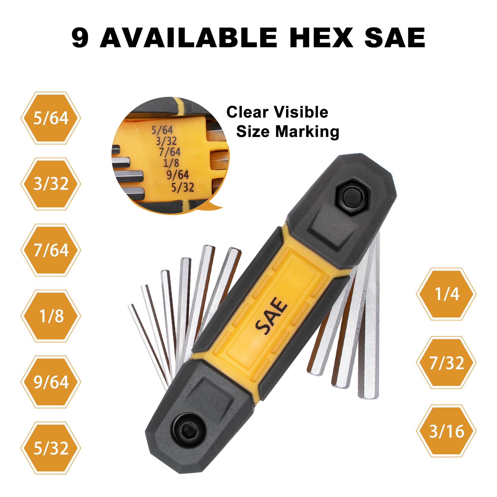MULWARK hex key sizes with metric and SAE for versatile repairs.