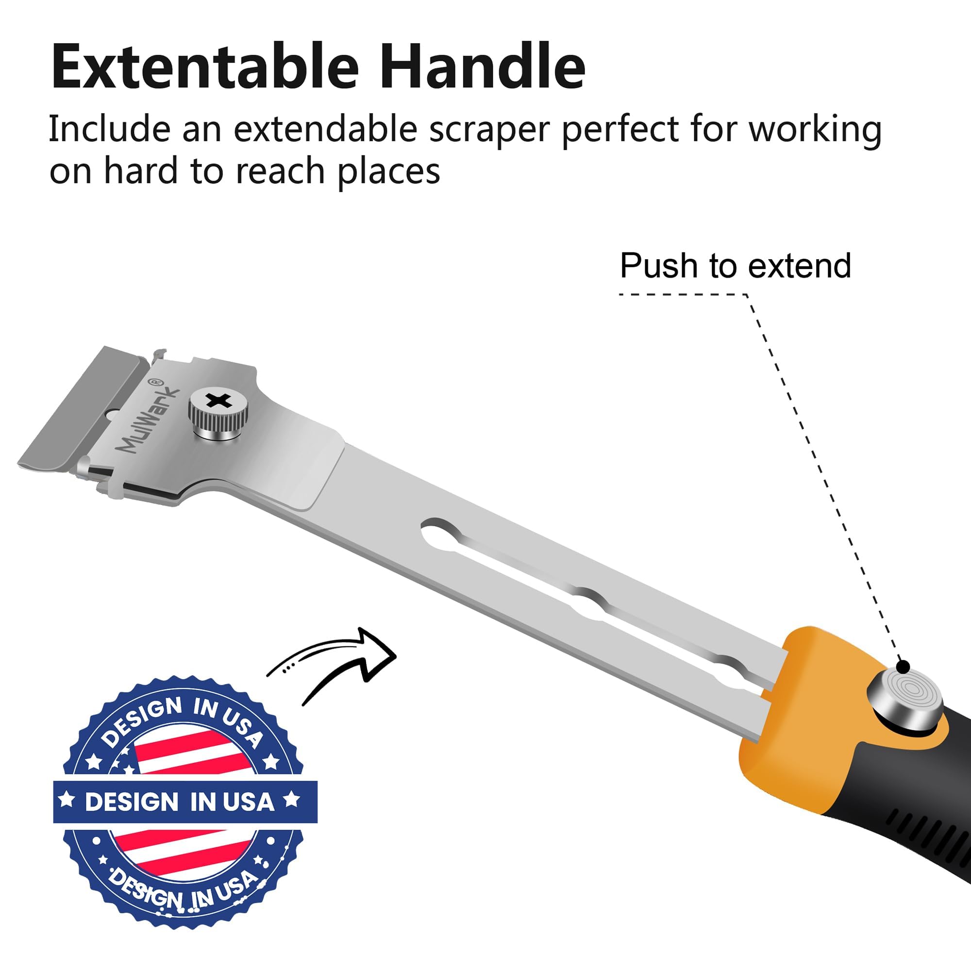 MulWark compact utility scraper fits in a pocket for on-the-go jobs