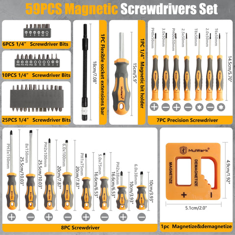 MulWark ergonomic rubber handle enhances grip and comfort.