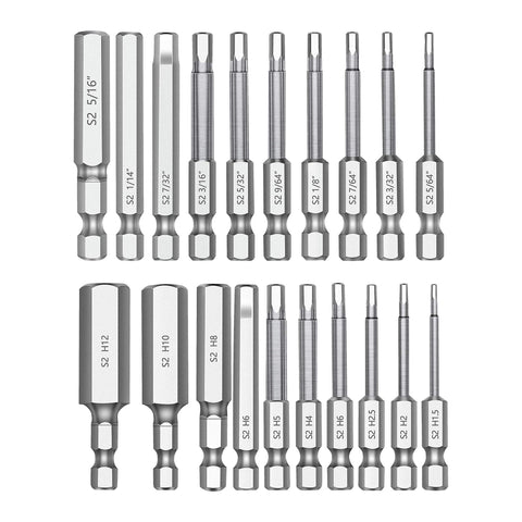 MulWark hex head bits in case, organized for quick access during furniture assembly.