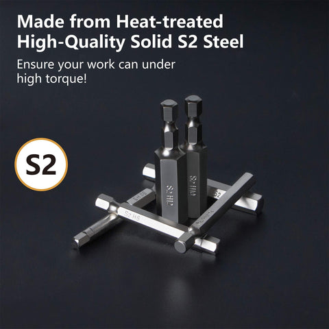 MulWark hex bits with clear size marks for quick selection.