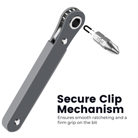 MULWARK secure clip bit holder keeps bits firmly in place during use.