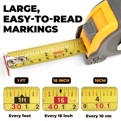 MulWARK dual-sided markings speed metric and fractional readings