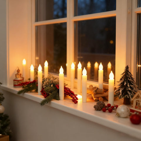 MUMCHASI battery-operated candle set for versatile decor