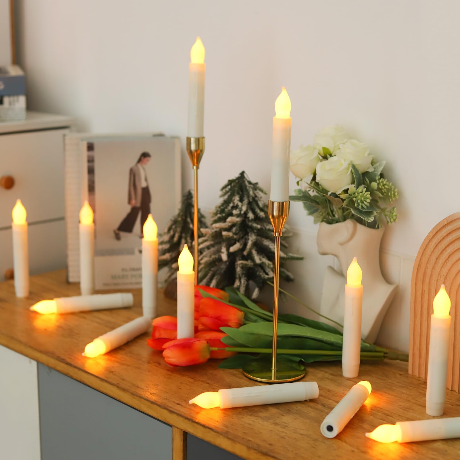 MUMCHASI candlestick base stable design enhances table decor