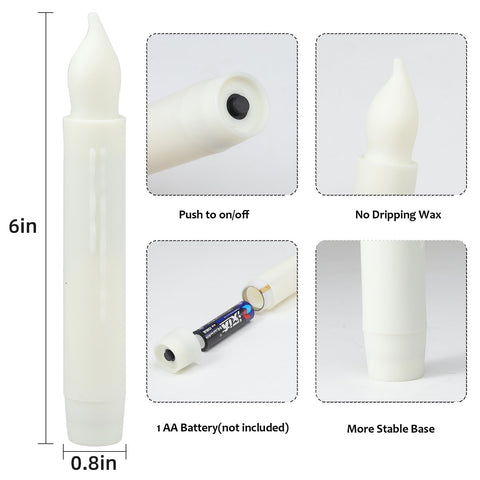 MUMCHASI Christmas decor candle offers safe festive lighting
