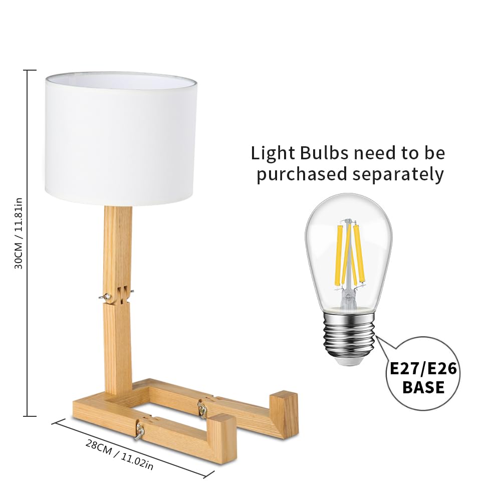 MUMENG robot lamp bendable shape fits shelves and desks