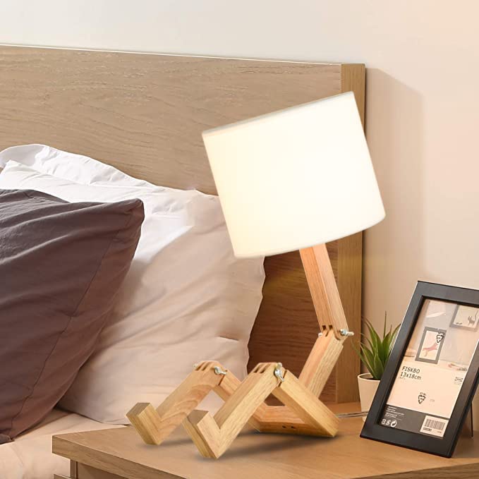 MUMENG table lamp with long cord allows flexible placement
