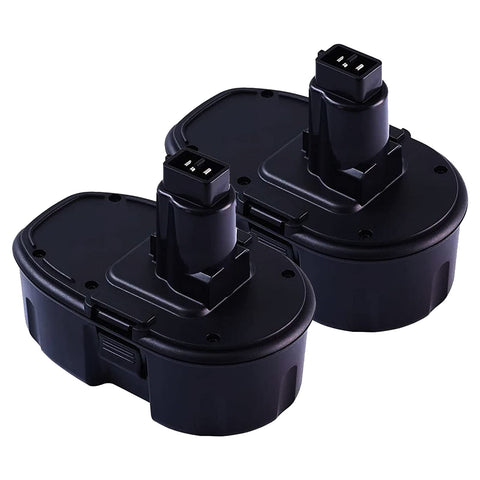 Munikind two-pack 18V replacement battery for DeWalt, ready for extended use