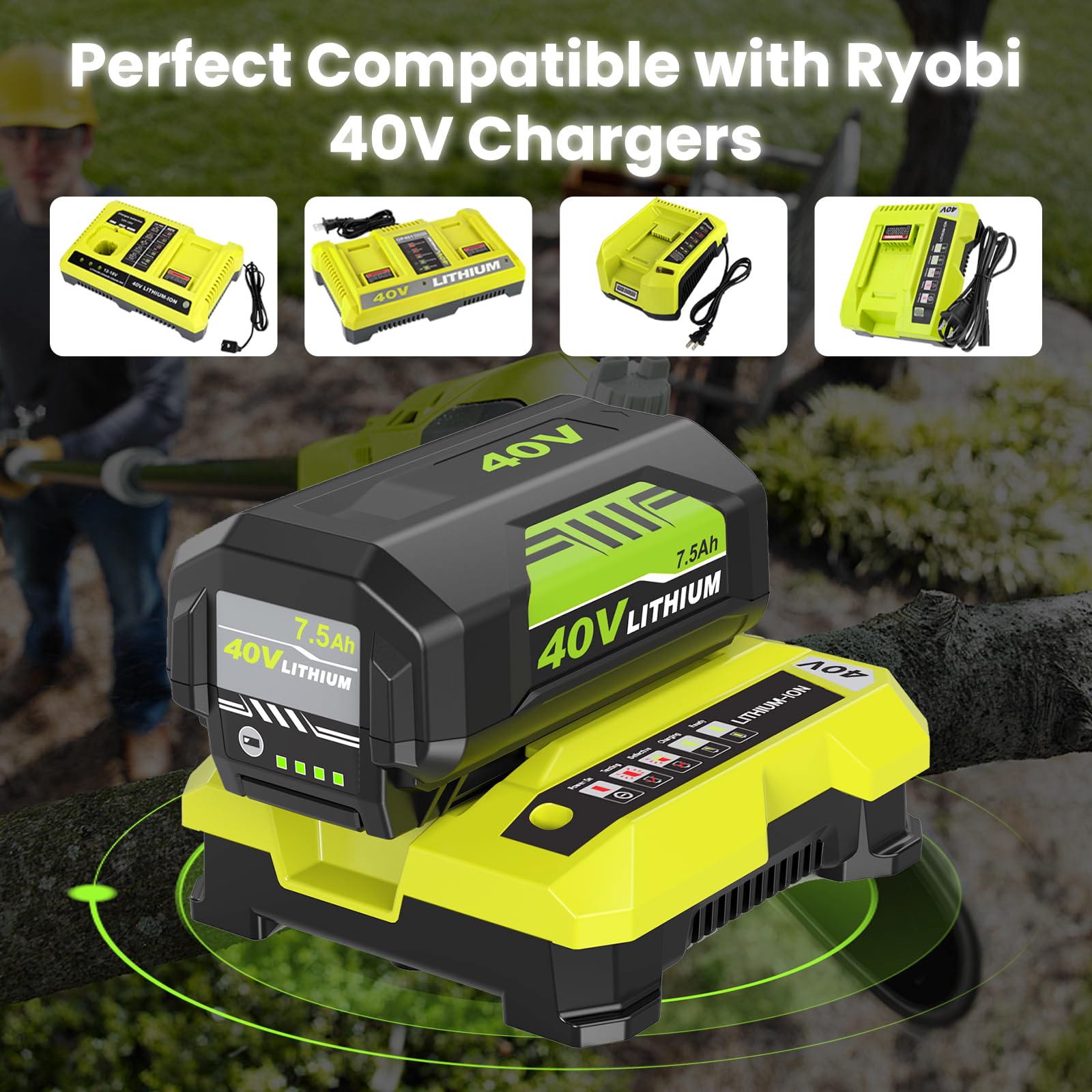 Munikind battery in use with Ryobi cordless tool for reliable power