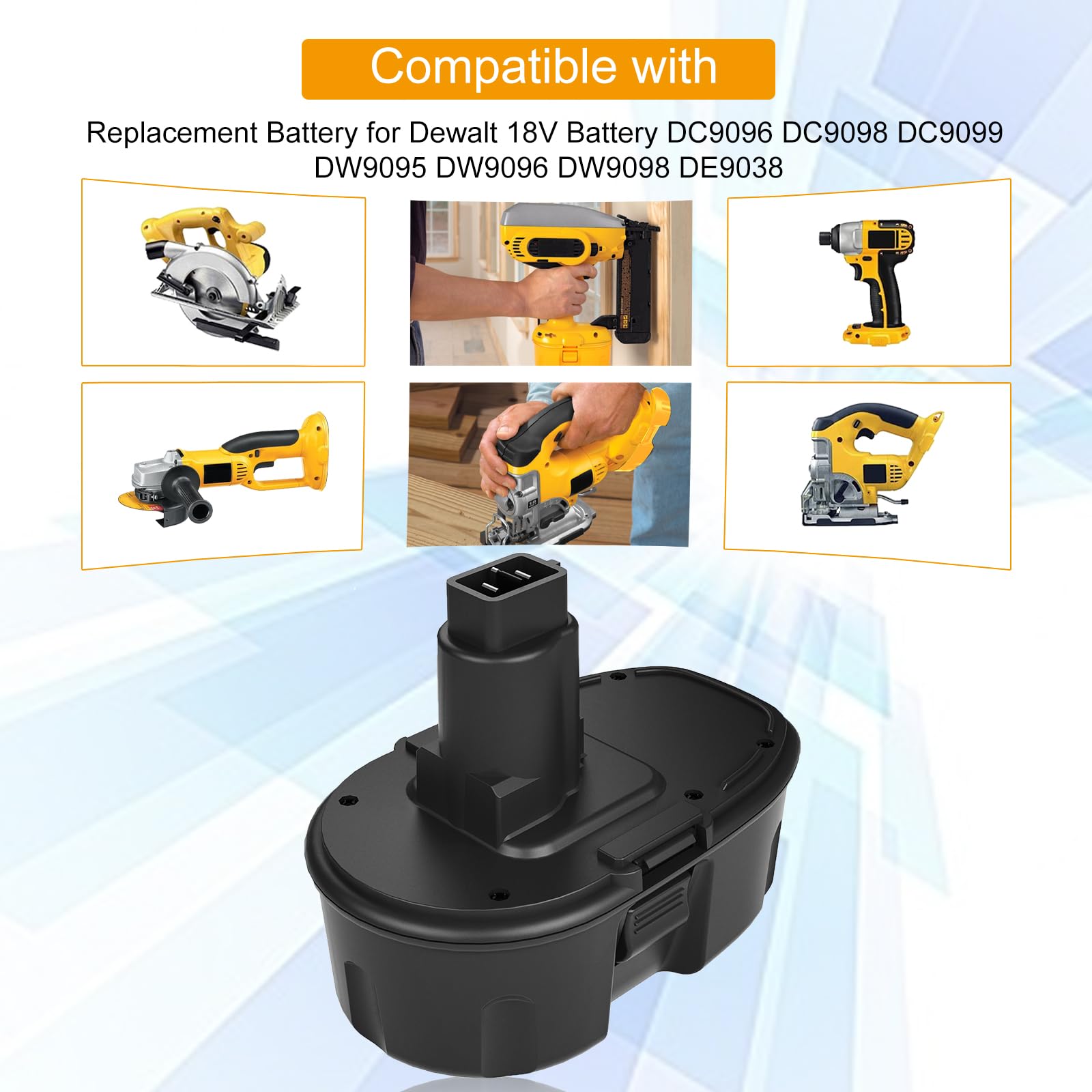 Munikind DeWalt 18V compatibility overview with multiple models